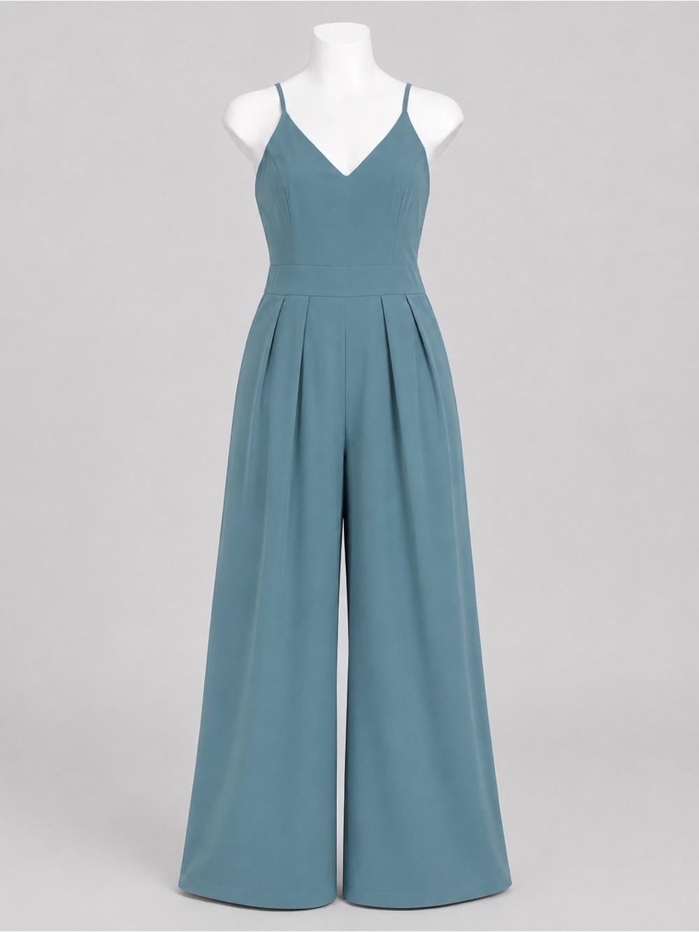 Halara Breezeful Wide Leg Jumpsuit L Blue Green 4-Way Stretch Pockets Coastal - Picture 7 of 11
